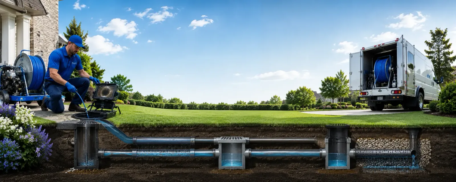 Outdoor drain cleaning information for Arroyo Hondo, NM
